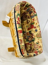 Basket Ohio Royce Craft Baby Doll Cradle Signed & Dated 1998 13” VTG