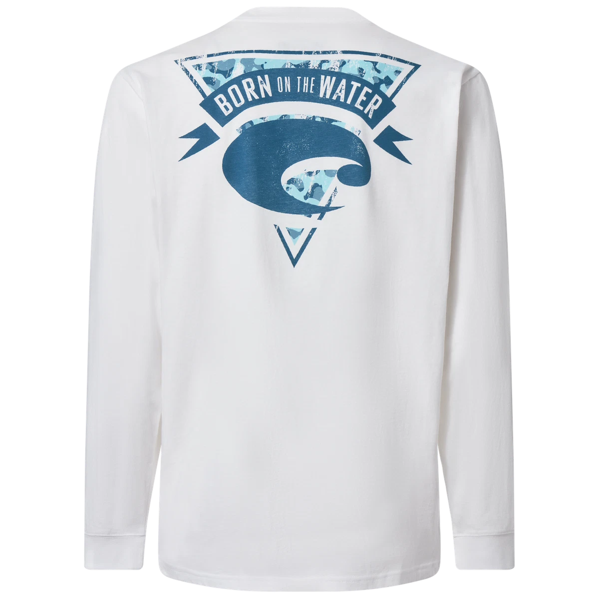 Save 40 Costa Del Mar Halifax Long Sleeve T shirt White Free Ship