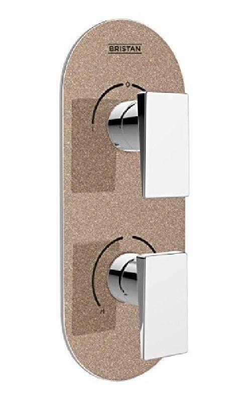 Bristan Msai Shcdiv CR Metallix Sail nascosta doppio controllo e deviatore Radia