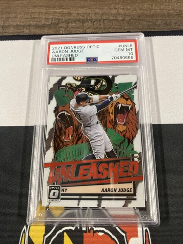 AARON JUDGE | 2021 Donruss Optic Unleashed UNL5 | PSA 10 | MVP YANKEES CARD