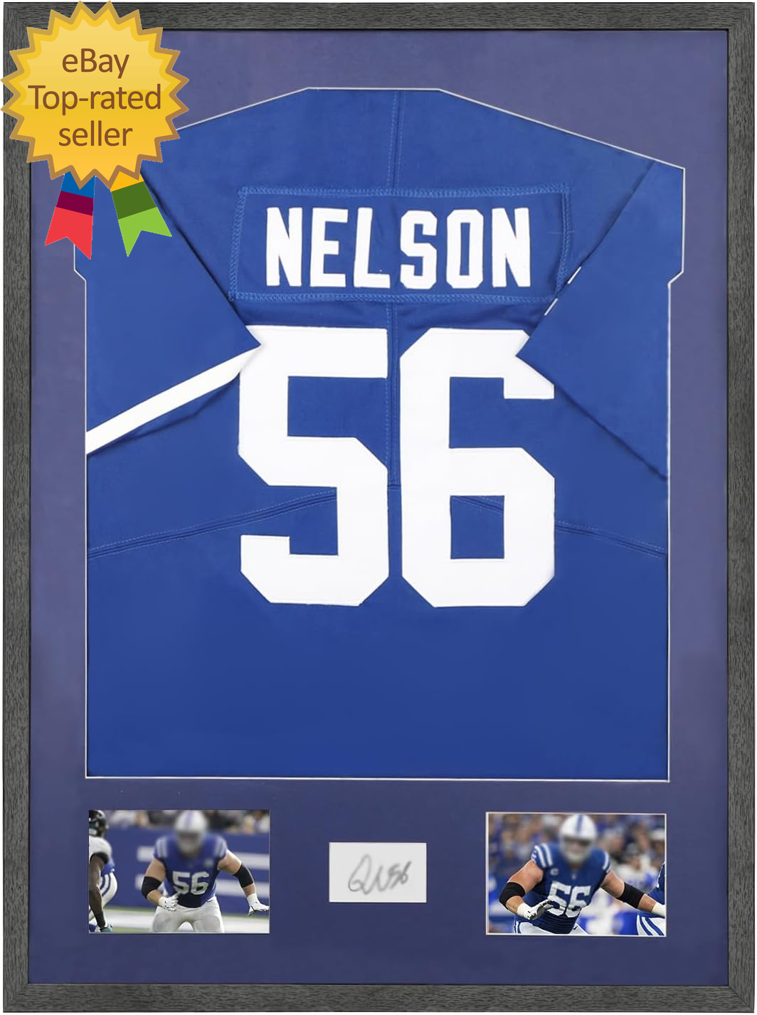 Jersey Frame Display Case with Tempered Glass Jersey Shadow Box with Mat-image