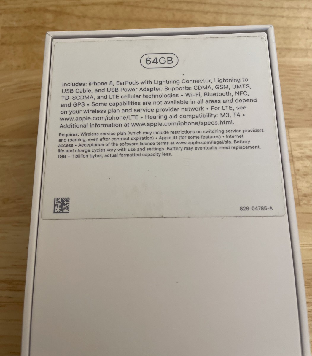 Apple iPhone 8 Silver BOX ONLY | eBay