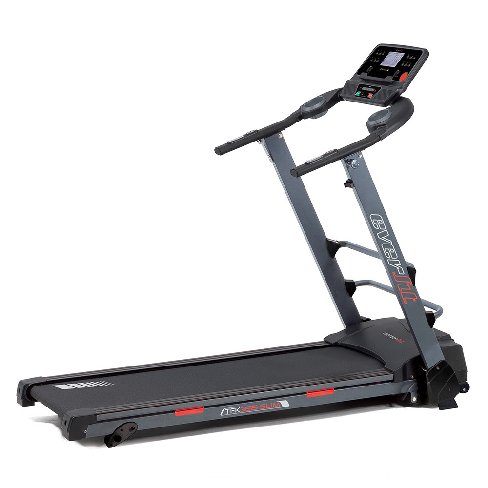 Everfit Tapis Roulant con Inclinazione Manuale Tfk-355 Slim Salvaspazio Nero