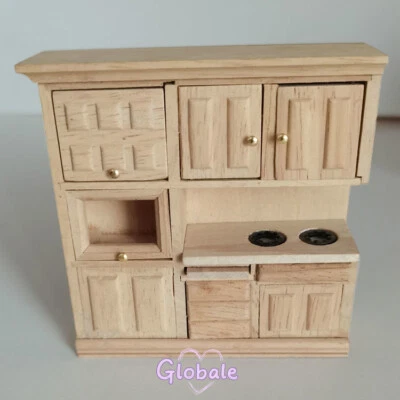 Maßstab 1:24 Miniatur Puppenhaus Küchenmöbel Set Insel Schrank Waschbecken - Bild 1 von 4