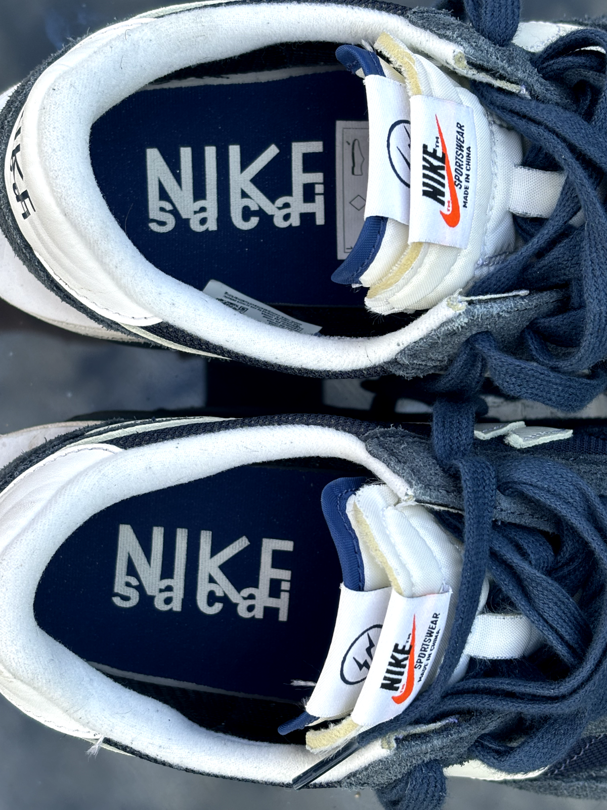 SACAI X NIKE Nike x Sacai x Fragment LD Waffle Blue Void UK 10 US11 EU45