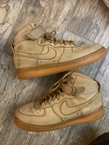 Nike Air Force 1 AF1 High 07 LV8 GS Flax Wheat Brown 807617-200 Youth Size  5.5Y | eBay