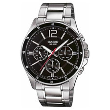 Casio MTP-1374D-1AVDF Men's Analog Quartz Watch with Stainless Steel Strap