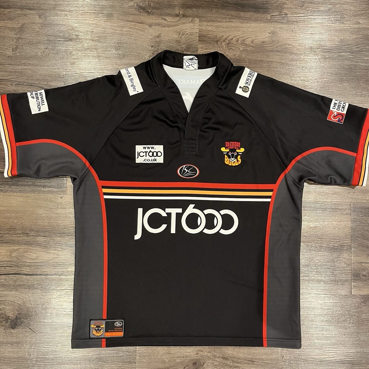 ISC MENS RUGBY LEAGUE BRADFORD BULLS 2018 HOME SHIRT JERSEY MAILLOT SIZE 2XL XXL