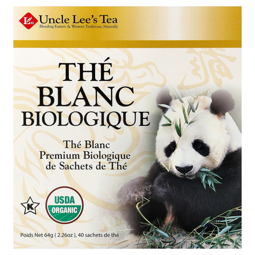 Organic White Tea, 40 Tea Bags, 2.26 oz (64 g)