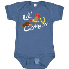 Inktastic Lil' Cowboy Baby Bodysuit Children Future Job Little Hat Star Boots