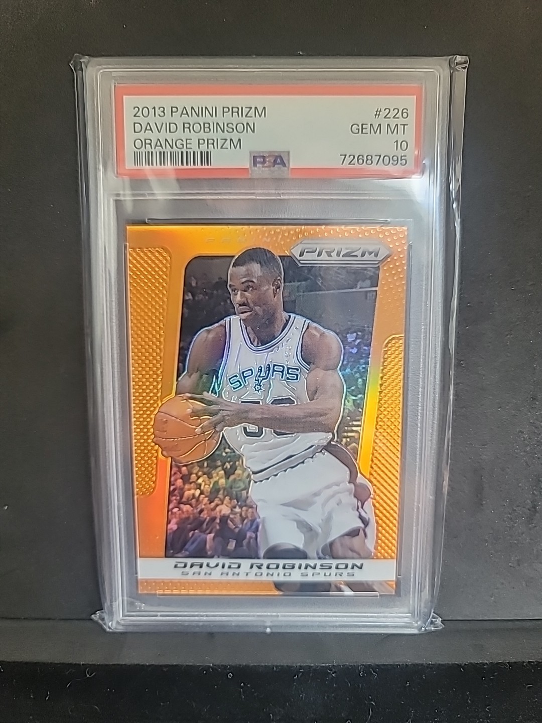 2013-14 Panini Prizm David Robinson #226 Orange Prizm /60 PSA 10 POP 2