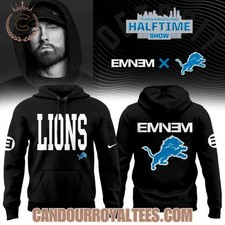 Detroit Lion x Emin.em Halftime Show Hoodie Unisex All Sizes