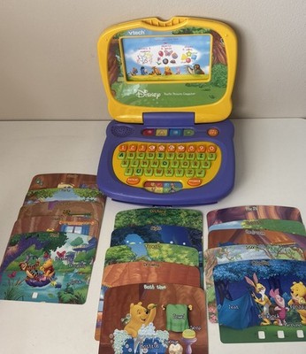 VTech Disney Winnie the Pooh's Picture Computer Learning Toy + 15 Slides WORKS