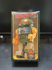 Monster Robot giocattolo di latta a batteria Japan SH con scatola luci azione anni 80