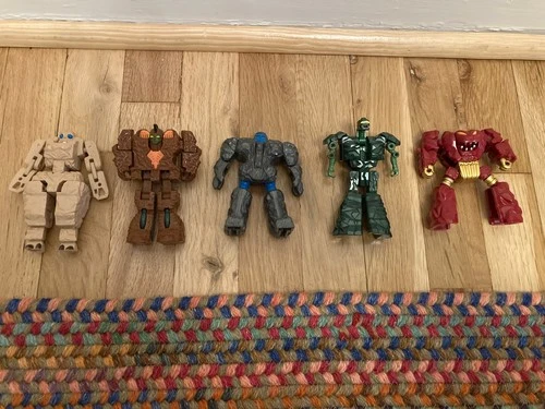 Vintage 1985 Bandai Tonka GoBots Rock Lords Lot Of 5