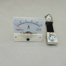 1PC 85C1  DC 100A Analog Ammeter Panel AMP Current Meter 0-100A with Shunt 56*64