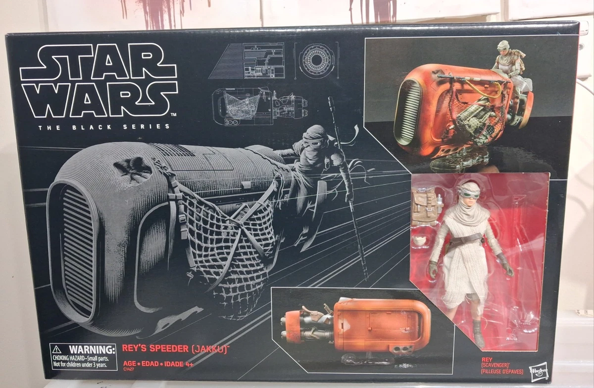 Star Wars The Force Awakens 6” Black Series Rey’s Speeder (Jakku) New In Box