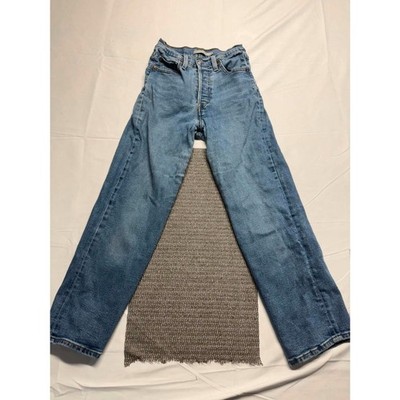 Levi Strauss Ribcage Straight Ankle Jeans Size 24 Womens