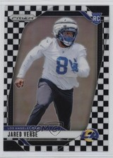 2024 Panini Prizm Rookies Black & White Checker Prizm Jared Verse #341 17wa