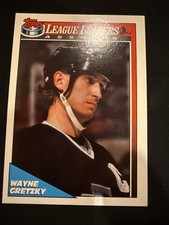 Wayne Gretzky - 1991-92 Topps Hockey Assist League Leaders #224