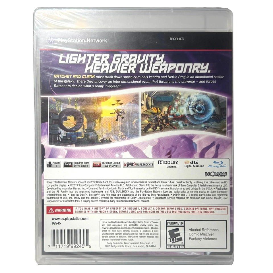 Ratchet & Clank: Into the Nexus - Sony Playstation 3 PS3 - SEALED/BRAND NEW - Image 2 of 3