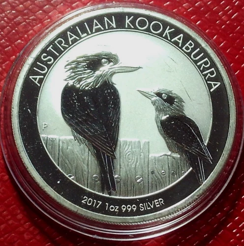2017 Australian $1 Kookaburra Proof-Like Coin 1 oz.999 Silver in Mint Capsule