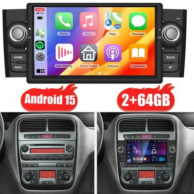 2+64GB 7' Android 15 Autoradio Für Fiat Linea Grande Punto 2007-2012 Carplay GPS