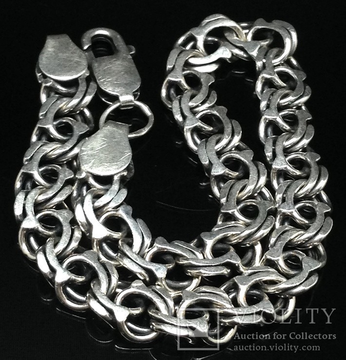 Solid 925 Sterling Silver Cuban Link Bracelet 7mm… - image 4