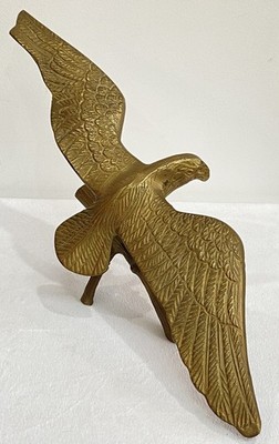 Messing Adler Skulptur Statue ausgebreiteter Adler Greifvogel MCM große Spannweite 17 Zoll 