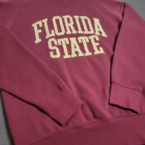 Vintage Florida State Seminoles Sweater Men's Medium Red NCAA Knights Apparel - Picture 2 of 13