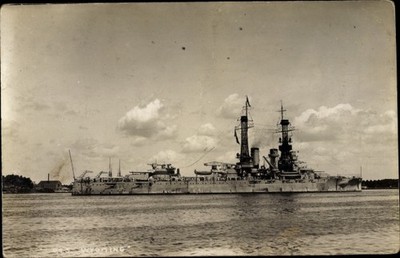 Photo Postcard US American Warship, USS Wyoming, BB 32,... - 10328952