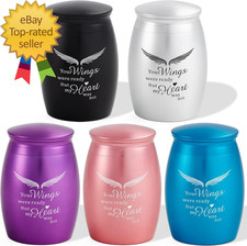 Mini Cremation Urn for Human Ashes Set of 5 Mixed Small Keepsake Angel Urns