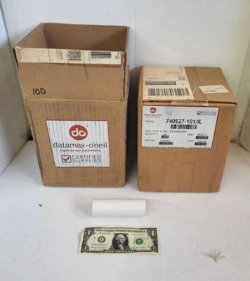 Datamax-O'Neil 740527-101 case of 50 rolls 4-inch for PrintPAD mobile printer