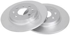 2x A.B.S. Coated Disque de frein Arrière pour HONDA INSIGHT (ZE) 260mm 18049