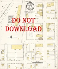 1912  Very Detailed COPY City Map Ilo  Idaho  Perfect for researchers