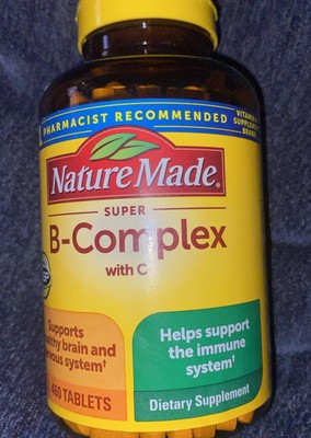 Nature Made Super B-Complex with Vitamin C 460 Tablets Exp 1/2026