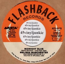 Melissa Manchester NM 45 rpm "Midnight Blue" b/w "Just Too Many People"