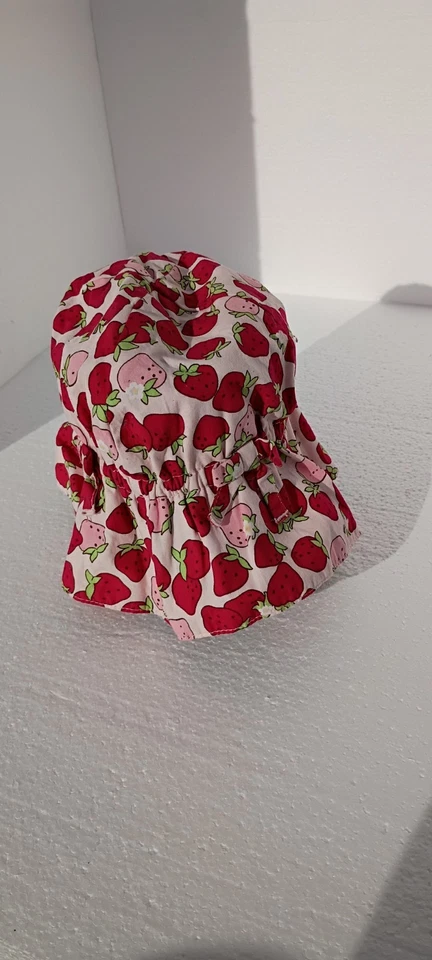 Gymboree Parche Fresa Belleza Sol Cubo Sombrero 12-18 Meses Infantil De Colección Foto 4 de 4