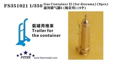Battleship Unpainted 1/350 Gas Container II (for diorama) (8pcs)