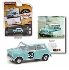 GREENLIGHT 1:64 Morris Mini Cooper S Blue Vintage Ad Cars