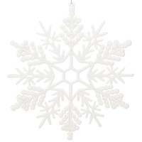 Schneeflocke Deko Weiß 30Cm AnhäNger Winterdeko 3Er Set, 3 StüCk
