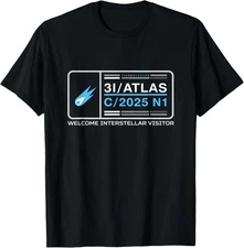 3I/Atlas C/2025 N1 Interstellar Visitor Comet Fun Space Art T-Shirt