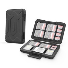 SMALLRIG Memory Card Holder Case 15 Slots, Water-Resistant for SD Card, Black