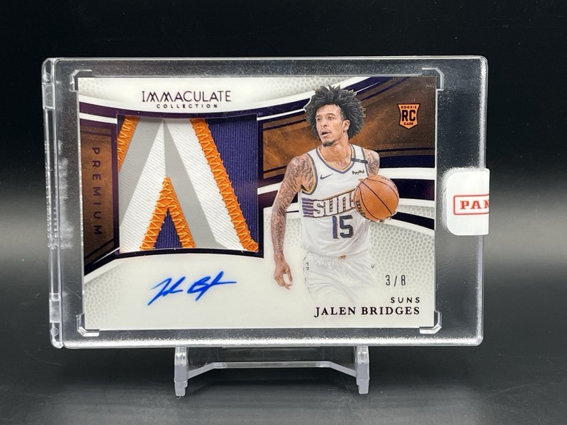 2024-25 Immaculate Premium Patch Autos JALEN BRIDGES /8 Purple RC #PPA-JBG Suns