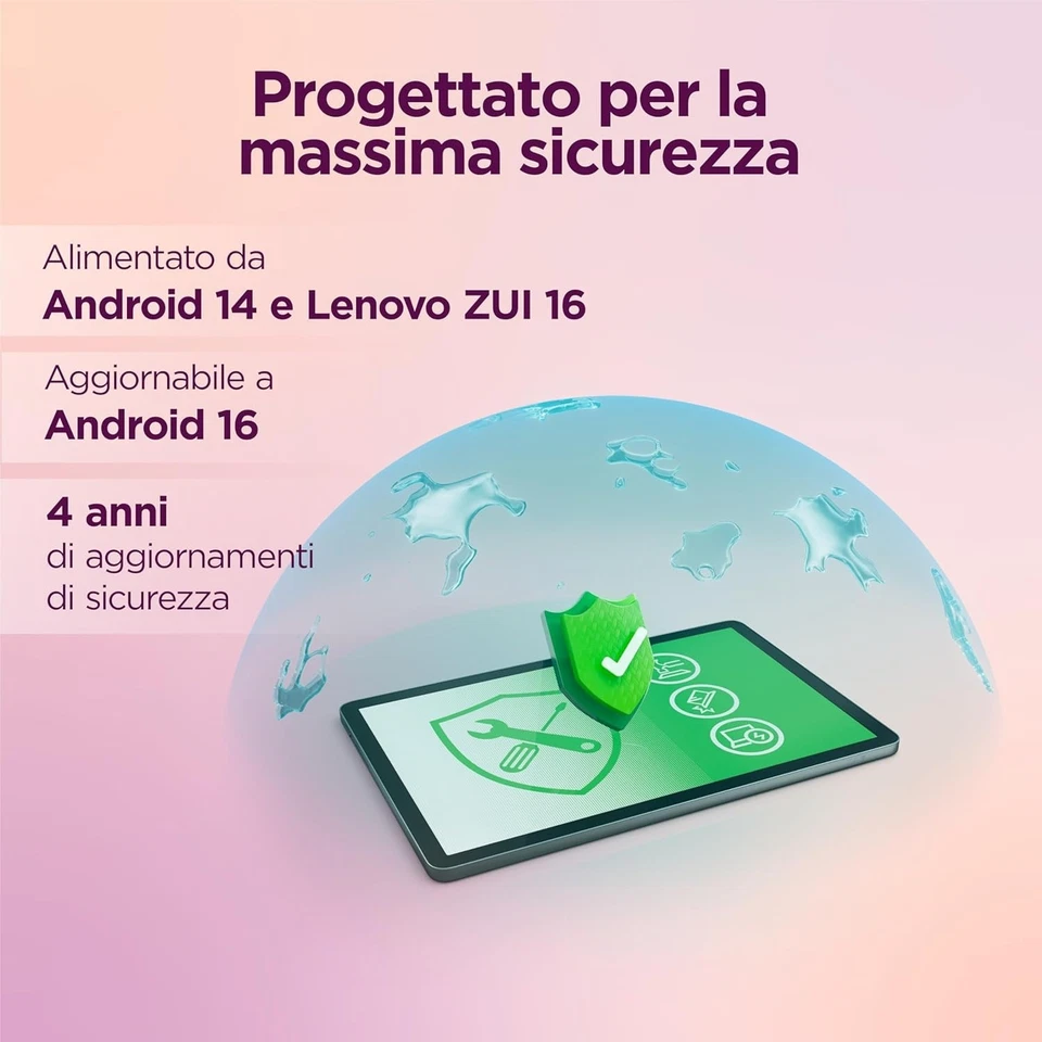 Lenovo Tab, Display 10.1" FHD, Processore Mediatek Helio G85, RAM 4GB, 128 GB - Immagine 4 di 4