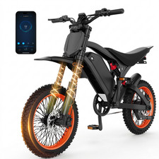 3000W Peak Power Electric Dirt Pit Bike Ebike 31mph 48V 18ah for Teens Adults