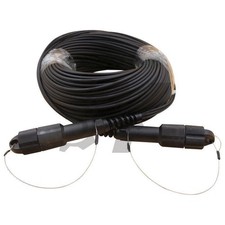 LC-LC UPC SM 4 Armored Field TPU Optical Patch Cord Waterproof Head 200M #ju