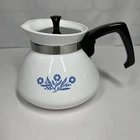 Vintage Corning Ware Blue Cornflower 6 Cup Tea Pot with Lid