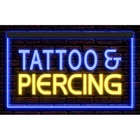 Tattoo Piercing Studio Workshop Shop Illuminate Neon Sign Dual Color Two Tone