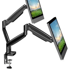 Dual Monitor Mount, Dual Monitor Desk Mount for Two Ultrawide 22"-34" Flat/Cu...